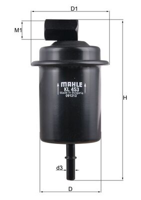 Filtru combustibil MAHLE ORIGINAL KL 453