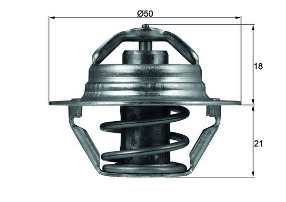 Termostat lichid racire MAHLE ORIGINAL TX 100 89D