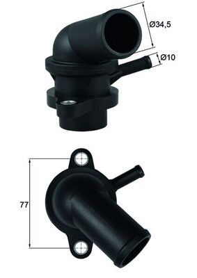Termostat lichid racire MAHLE ORIGINAL TI 240 87D