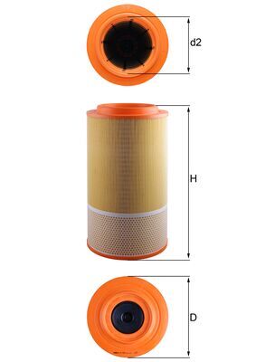 Filtru aer MAHLE ORIGINAL LX1024