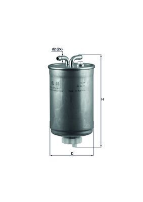 Filtru combustibil MAHLE ORIGINAL KL 41