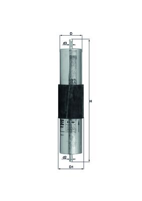 Filtru combustibil MAHLE ORIGINAL KL 66