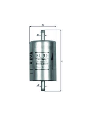 Filtru combustibil MAHLE ORIGINAL KL 86