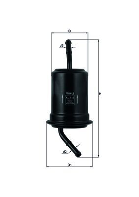 Filtru combustibil MAHLE ORIGINAL KL 115