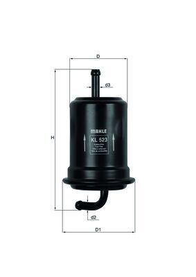 Filtru combustibil MAHLE ORIGINAL KL 523