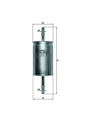 Filtru combustibil MAHLE ORIGINAL KL 559