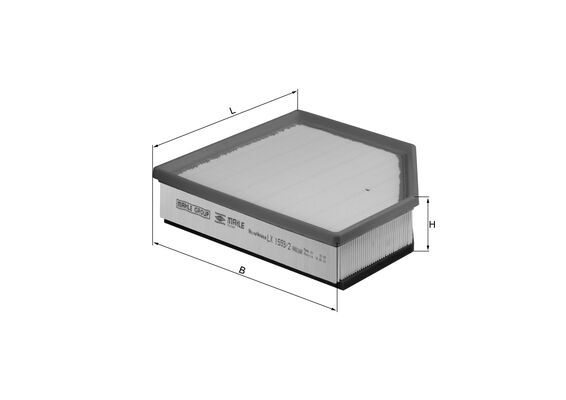 Filtru aer MAHLE ORIGINAL LX 1593/2