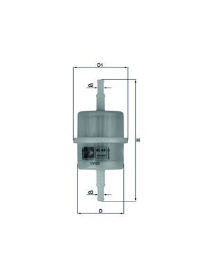 Filtru combustibil MAHLE ORIGINAL KL 63