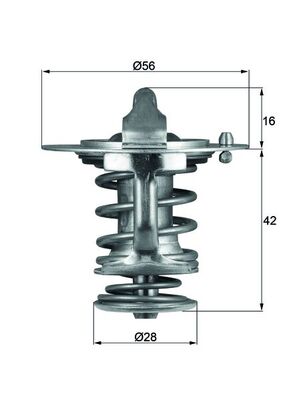 Termostat lichid racire MAHLE ORIGINAL TX 83 76D