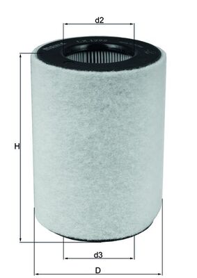 Filtru aer MAHLE ORIGINAL LX 1792
