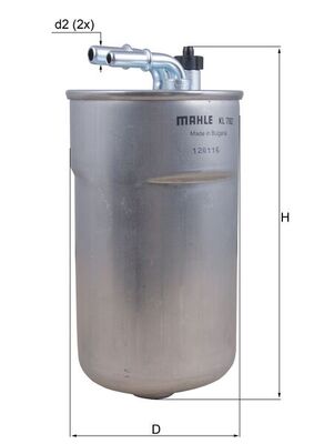 Filtru combustibil MAHLE ORIGINAL KL 792