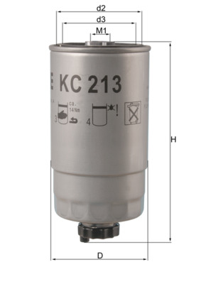 Filtru combustibil MAHLE ORIGINAL KC 213