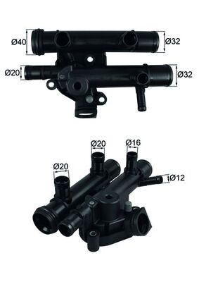 Termostat lichid racire MAHLE ORIGINAL TI 259 83D