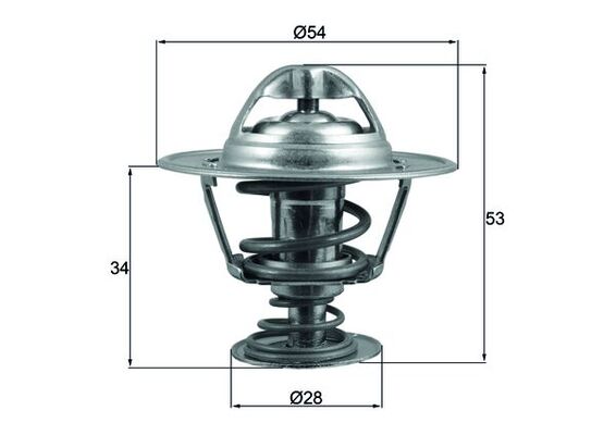 Termostat lichid racire MAHLE ORIGINAL TX 203 88D