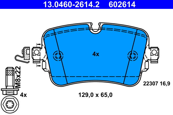 Placute frana ATE 13.0460-2614.2