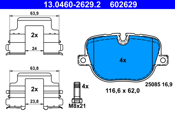 Placute frana ATE 13.0460-2629.2