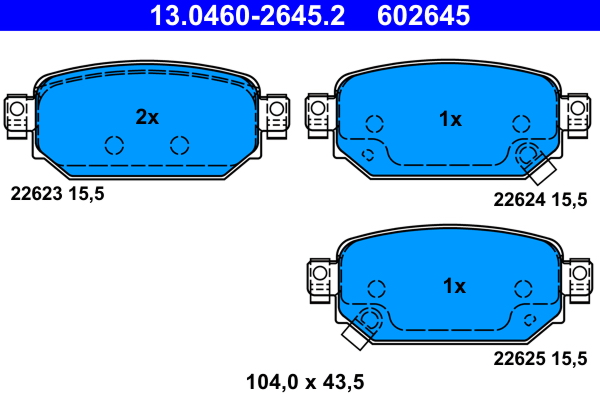 Placute frana ATE 13.0460-2645.2