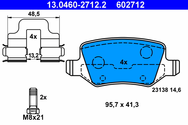 Placute frana ATE 13.0460-2712.2