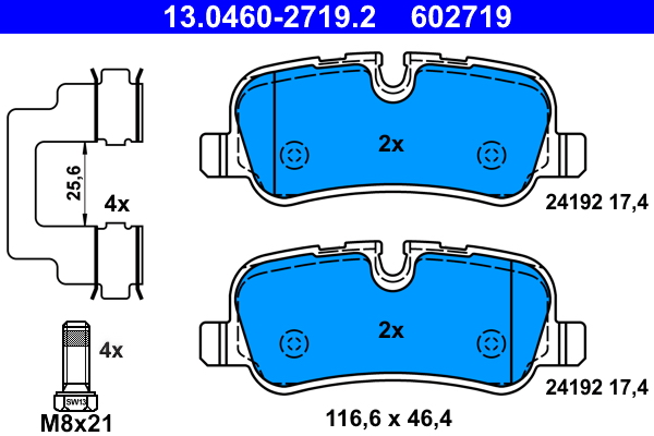 Placute frana ATE 13.0460-2719.2