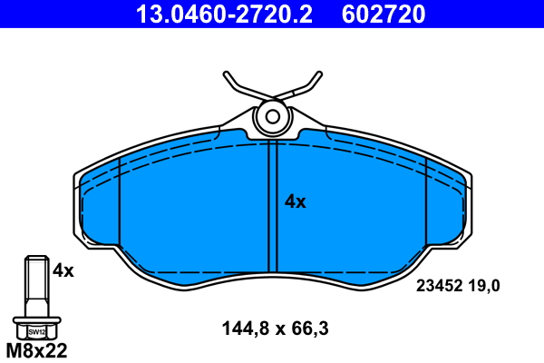 Placute frana ATE 13.0460-2720.2