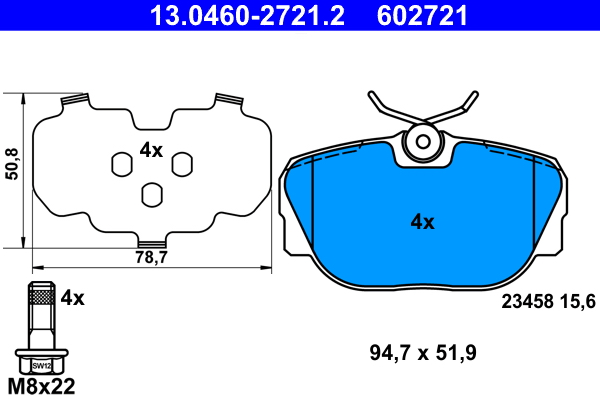 Placute frana ATE 13.0460-2721.2