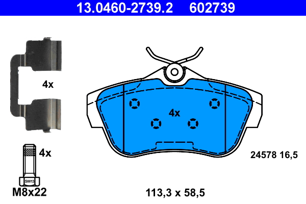 Placute frana ATE 13.0460-2739.2