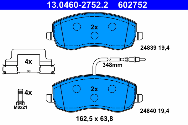 Placute frana ATE 13.0460-2752.2