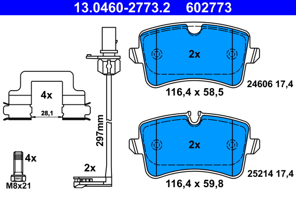 Placute frana ATE 13.0460-2773.2