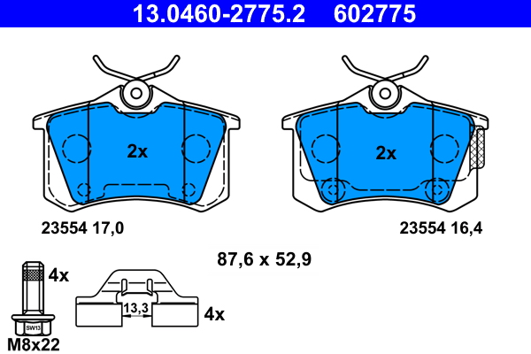Placute frana ATE 13.0460-2775.2