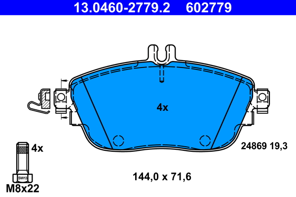 Placute frana ATE 13.0460-2779.2
