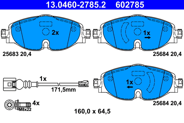 Placute frana ATE 13.0460-2785.2