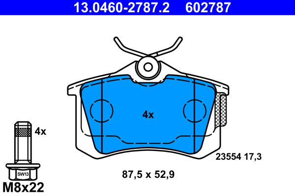 Placute frana ATE 13.0460-2787.2