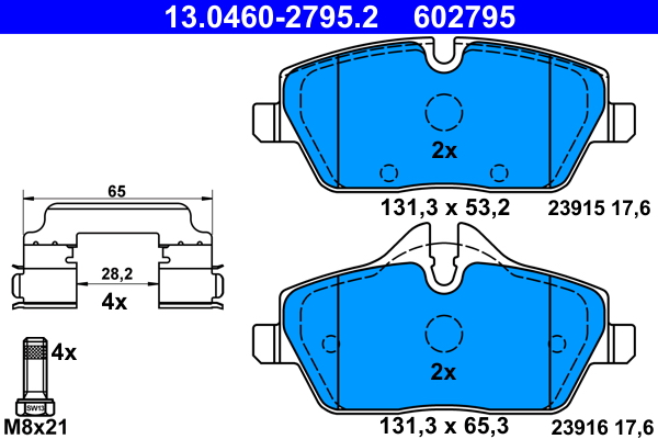 Placute frana ATE 13.0460-2795.2