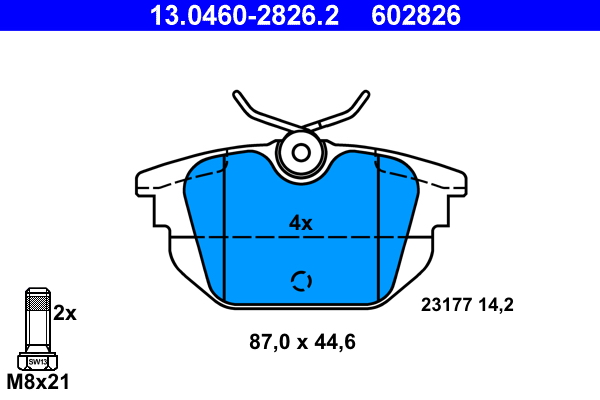 Placute frana ATE 13.0460-2826.2
