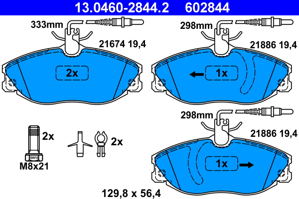Placute frana ATE 13.0460-2844.2