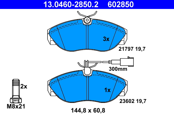 Placute frana ATE 13.0460-2850.2