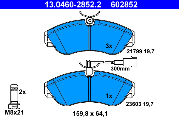 Placute frana ATE 13.0460-2852.2