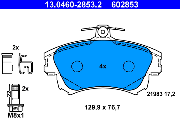 Placute frana ATE 13.0460-2853.2