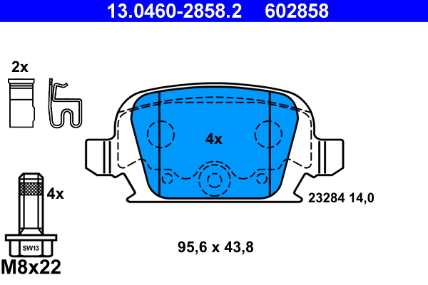 Placute frana ATE 13.0460-2858.2