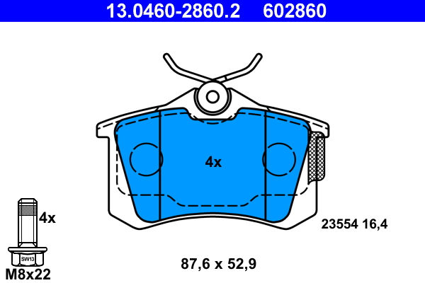 Placute frana ATE 13.0460-2860.2