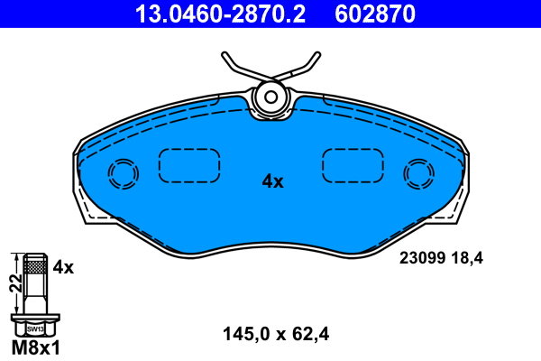 Placute frana ATE 13.0460-2870.2