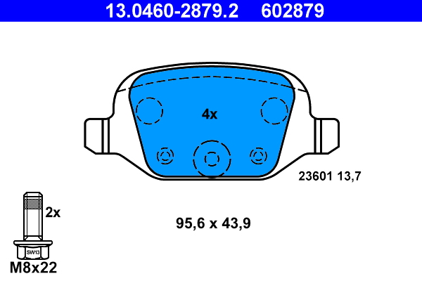 Placute frana ATE 13.0460-2879.2