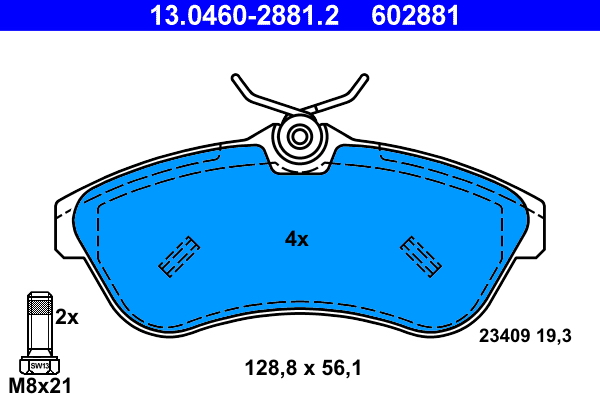 Placute frana ATE 13.0460-2881.2