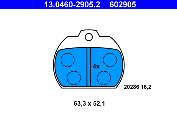 Placute frana ATE 13.0460-2905.2