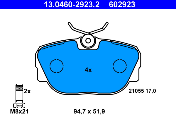 Placute frana ATE 13.0460-2923.2
