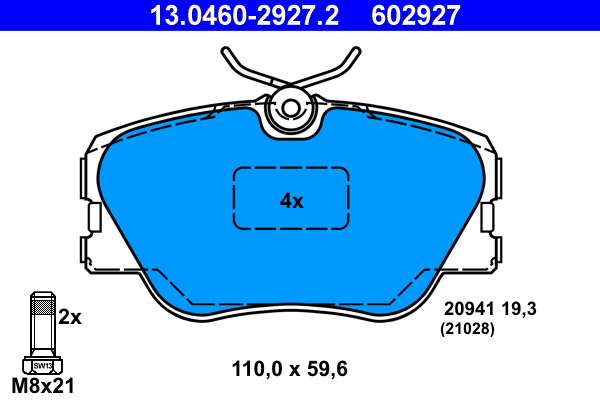 Placute frana ATE 13.0460-2927.2