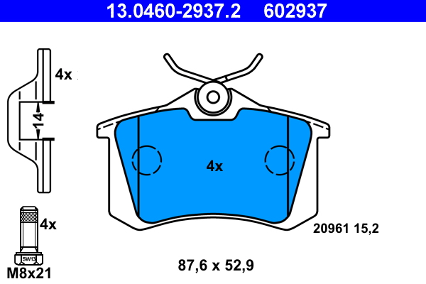 Placute frana ATE 13.0460-2937.2