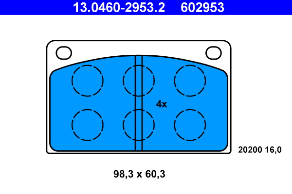 Placute frana ATE 13.0460-2953.2