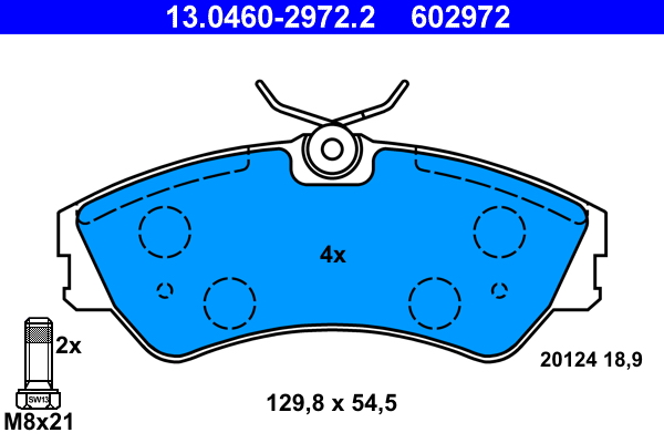 Placute frana ATE 13.0460-2972.2
