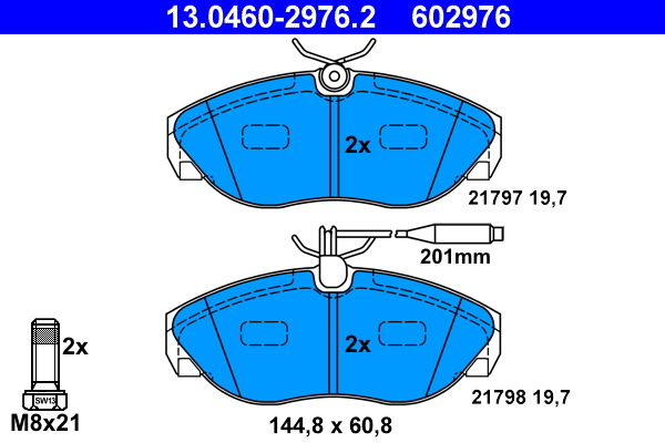 Placute frana ATE 13.0460-2976.2
